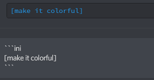 Blue Color Text in Discord