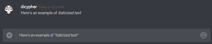 Discord Text Formatting-How to Italicize Text in Discord