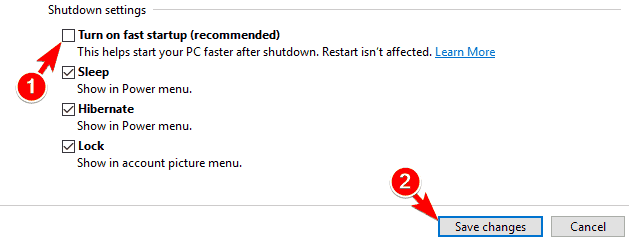 Fix Mouse Lag-Disable Fast Startup-4
