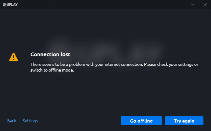 Uplay Connection Lost