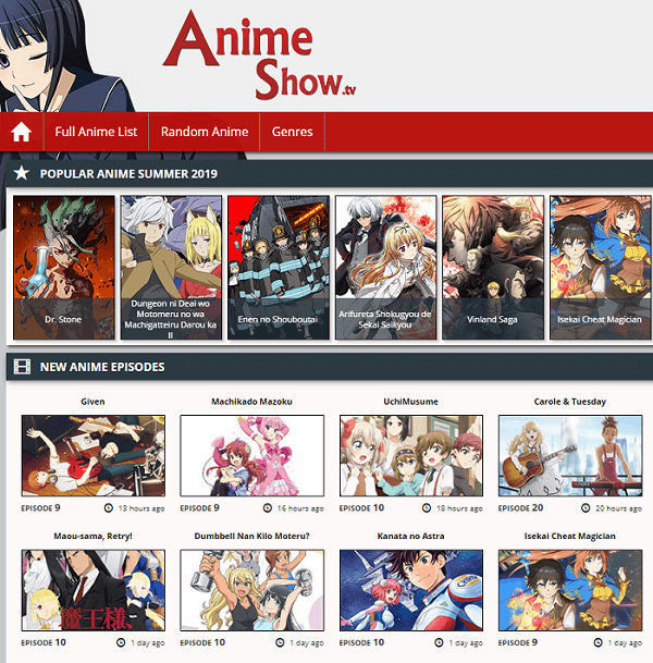 Anime-Show-Sites like Animeflavor