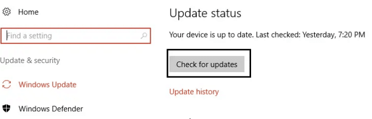 Make Sure Windows is up to date-1