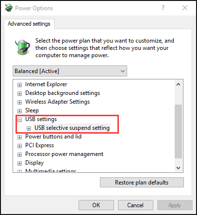 Disable USB Selective Suspend Setting-3